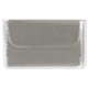 aerial view a clear case with gray cloth microfiber cleaning cloth, image 1 of 2