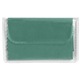 aerial view a clear case with green cloth microfiber cleaning cloth, image 1 of 2