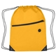 aerial view a athletic gold polyester hit sports pack with front zip pocket, image 1 of 3