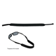 aerial view a black sunglass strap, image 1 of 2