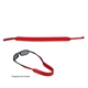 aerial view a red sunglass strap, image 1 of 2
