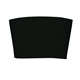 aerial view a black comfort grip coffee cup sleeve, image 1 of 3