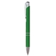 aerial view a green sleek mirage plunger pen, image 1 of 3