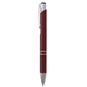 aerial view a burgundy sleek mirage plunger pen, image 1 of 3
