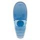 aerial view a translucent light blue with translucent light blue rubber grip promotional custom alligator large rubber grip magnetic paper clip, image 1 of 3