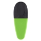aerial view a solid lime green with black rubber grip promotional custom alligator large rubber grip magnetic paper clip, image 1 of 3