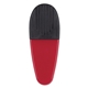 aerial view a solid red with black rubber grip promotional custom alligator large rubber grip magnetic paper clip, image 1 of 3