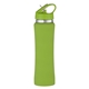 aerial view a lime green 25 oz hampton stainless steel bottle, image 1 of 2