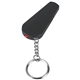 aerial view a black whistle flashlight keychain, image 1 of 2
