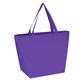 aerial view a purple reusable grocery tote bags, image 1 of 3