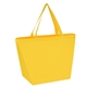 aerial view a yellow reusable grocery tote bags, image 1 of 3