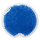 aerial view a dark blue reusable small round gel beads hot / cold pack, image 1 of 2