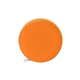 aerial view a orange with white button 5 retractable pvc tape with auto lock, image 1 of 3
