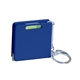 aerial view a blue square level keychain tape measure, image 1 of 4