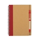 aerial view a natural with red inspired spiral notebook pen set, image 1 of 2