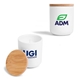 a group of aromahaven ceramic soy candle