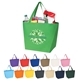a group of reusable grocery tote bags