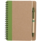 aerial view a green the eco spiral notebook with pen, image 1 of 4