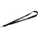 aerial view a black breakaway swivel lobster clasp lanyard, image 1 of 3