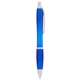 aerial view a blue (black ink) the nash comfort grip ballpoint click pen, image 1 of 3