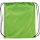 aerial view a lime green oriole polyester drawstring bag, image 1 of 3