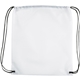 aerial view a white oriole polyester drawstring bag, image 1 of 3