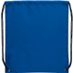 aerial view a blue oriole polyester drawstring bag, image 1 of 3