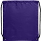 aerial view a purple oriole polyester drawstring bag, image 1 of 4