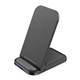aerial view a black peoria 15w foldable wireless charger stand, image 1 of 5