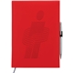 aerial view a red journalbook(tm) large bound journal book, image 1 of 3