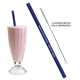 a group of reusable eco - friendly silicone straw
