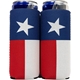 aerial view a custom slim neoprene can cooler, image 1 of 2