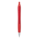 aerial view a solid red with black ink bic(r) intensity(r) clic(tm) gel pen with auto - retract clip, image 1 of 4
