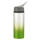 aerial view a silver with lime green accent 25 oz aluminum ozona tumbler, image 1 of 2