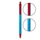 a blue barrel & red trim bic(r) prevaguard(r) clic stic(r) pen