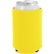 a bright yellow kolder kaddy neoprene can insulated cooler