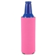 a neon pink aluminum bottle coolie
