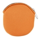 a bright orange scuba foam zipper pouch