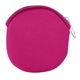a magenta scuba foam zipper pouch