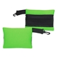 a lime small mesh travel bag with clip