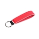 a neon coral neoprene wrist strap key holder