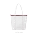 a clear bag & sangria zipper twinkles vinyl bag