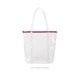 a clear bag & flamingo zipper twinkles vinyl bag