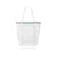 a clear bag & turquoise zipper twinkles vinyl bag