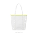 a clear bag & citron zipper twinkles vinyl bag