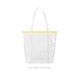 a clear bag & lemon chiffon zipper twinkles vinyl bag