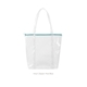 a clear bag & pool blue zipper twinkles vinyl bag