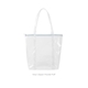a clear bag & powder blue zipper twinkles vinyl bag