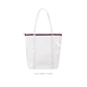 a clear bag & fuchsia zipper twinkles vinyl bag