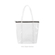 a clear bag & espresso zipper twinkles vinyl bag